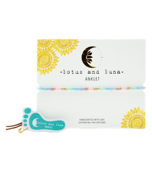 Lotus and Luna Anklet For Sale - Image 5