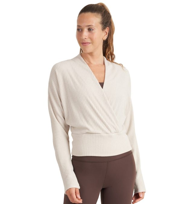 Thrive Societe Wrap Pullover Online Hot Sale - Image 3