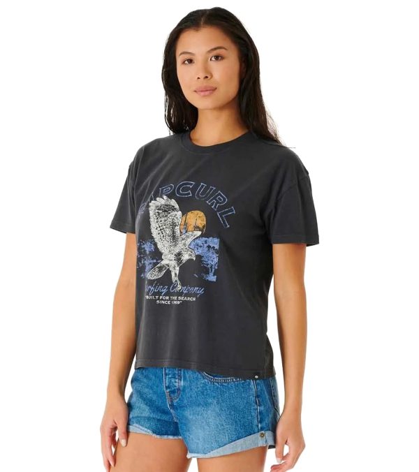 Rip Curl Women s Built For The Search Relaxed Tee Shirt Cheap - Image 2