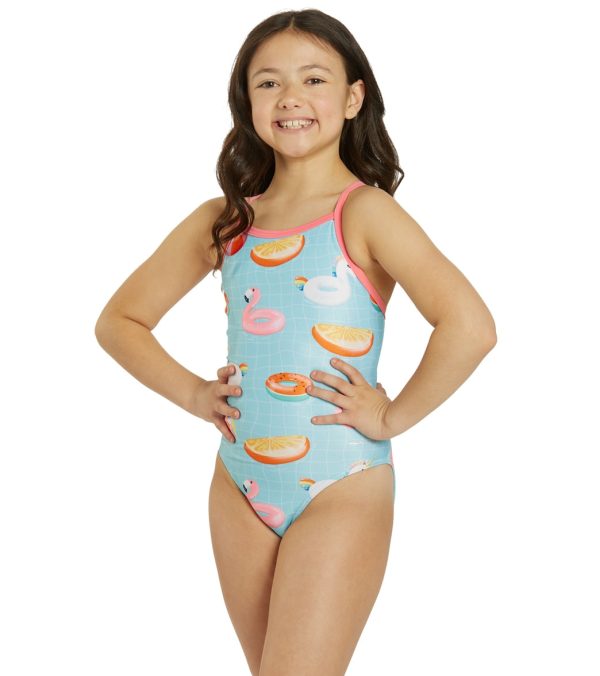 Sporti x Alex Walsh Pool Party Thin Strap One Piece Swimsuit Youth (22-28) on Sale - Image 2