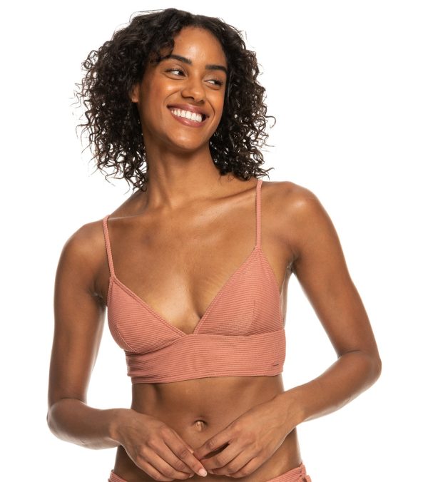 Roxy Women s Coconut Crew Cropped Bikini Top For Cheap